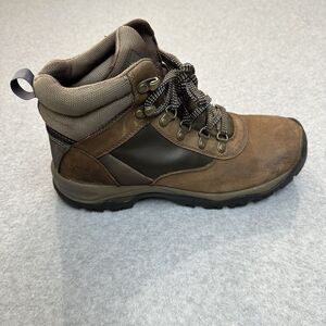 Timberland Ortholite Brown Leather Hiking Boots A163L Waterproof Womens Size 10